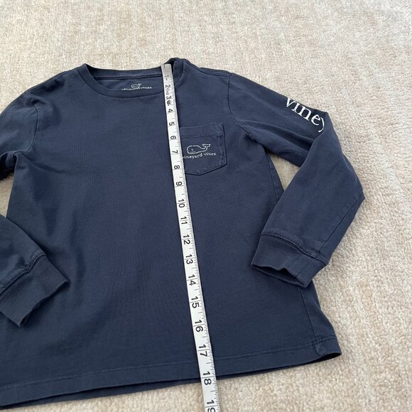 Vineyard Vines Girls Boys Blue Long Sleeve Whale Graphic Tee Shirt Top 6 - Picture 5 of 9